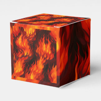 Fire Flame Favor Box Bedankdoosjes