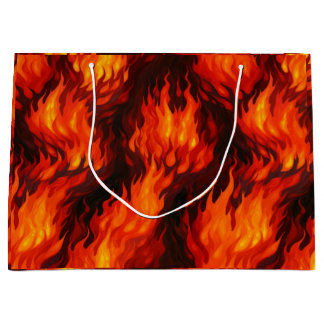 Fire Flame Gift Bag Groot Cadeauzakje