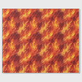 Fire Flame Wrapping Paper Cadeaupapier (Vlak)