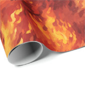 Fire Flame Wrapping Paper Cadeaupapier (Rol Hoek)