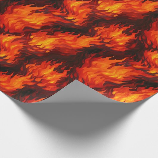 Fire Flame Wrapping Paper Cadeaupapier (Hoek)
