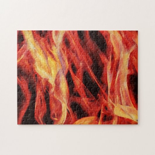 Fire Flames Art Puzzel (Horizontaal)