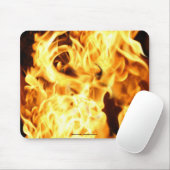 Fire & Flames Burning Fiery Gift Mousepad Muismat (Met muis)