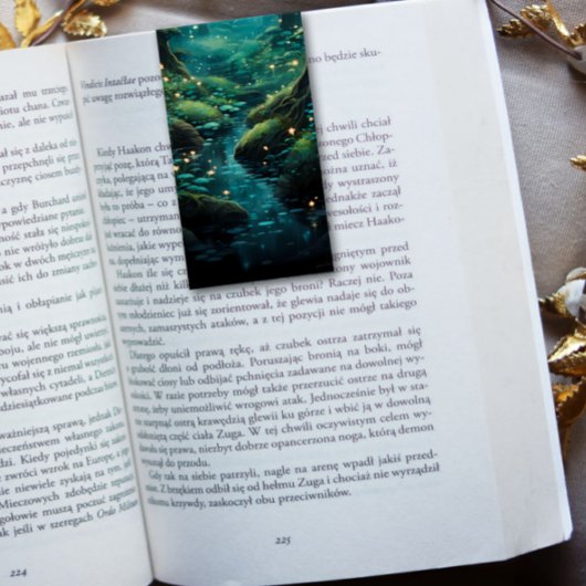 Fire Fly River Forest Vouwen Bladwijzer Bookmarker Visitekaartjes