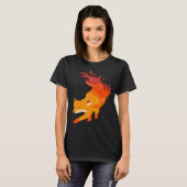 Fire fox artist and fox fan t-shirt (Voorkant volledig)