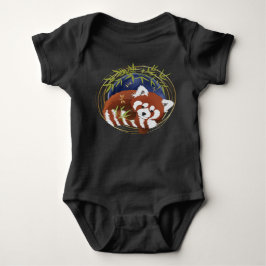 FIRE FOX Red panda baby bodysuit