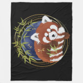 FIRE FOX Red panda Fleece deken 3 maten (Voorkant)