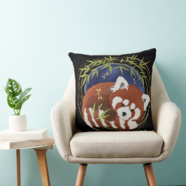FIRE FOX rode panda gooi kussen met 2 maten