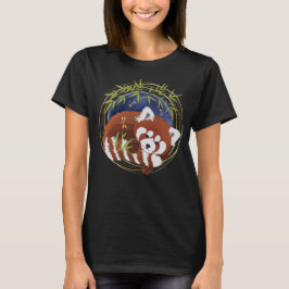 FIRE FOX rode panda levendige kleuren shirten kiez T-shirt