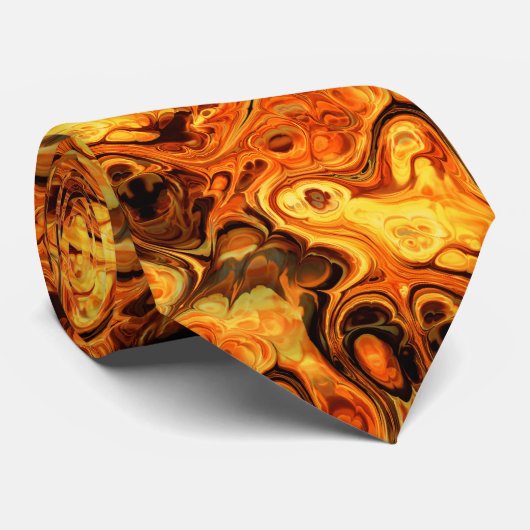Fire Fractal Art 10 Stropdas (Opgerold)