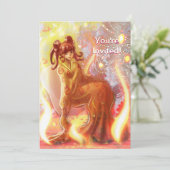 Fire Geisha Kaart (Staand voorkant)