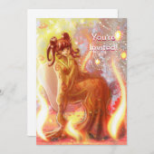 Fire Geisha Kaart (Voorkant / Achterkant)