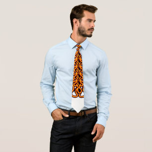 Fire Geometric Chic Stropdas
