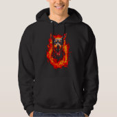 Fire German Shepherd Dog Hoodie (Voorkant)