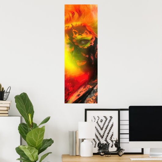 Fire Goddess PELE Poster (Thuiskantoor)