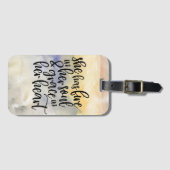 Fire & Grace Quote Bagagelabel (Voorkant (horizontaal))