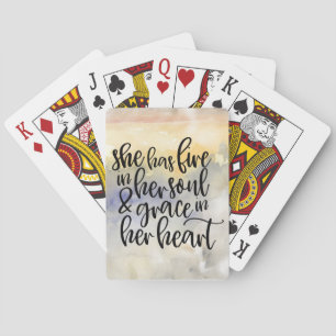 Fire & Grace Quote Pokerkaarten