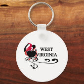 Fire Heart West Virginia Sleutelhanger (Voorkant)