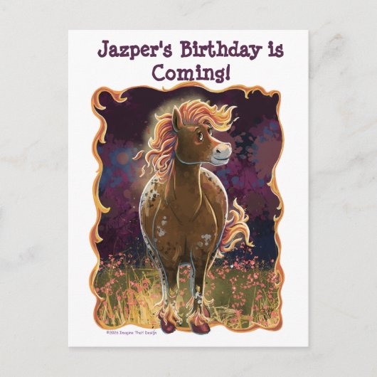 Fire Horse Aankondigingskaart (Voorkant)