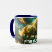 FIRE HORSE - CHINESE ZODIAC -  MOK (Voorkant links)