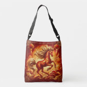 Fire Horse  Crossbody Tas (Achterkant)