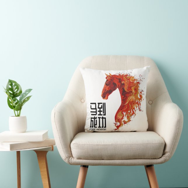 Fire Horse Kussen (Stoel)