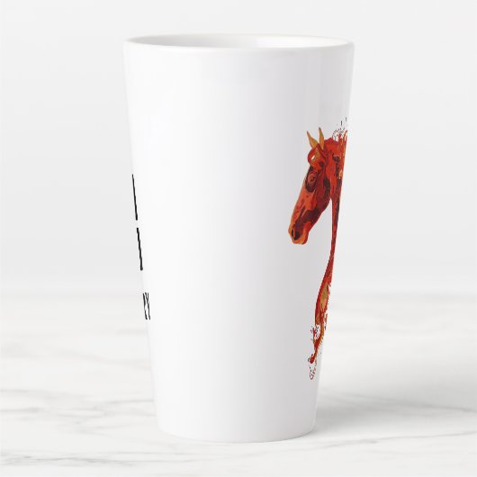 Fire Horse Latte Mok (Voorkant)