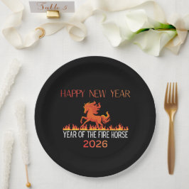Fire Horse Paper Plate Papieren Bordje