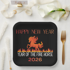 Fire Horse Paper Plate Papieren Bordje