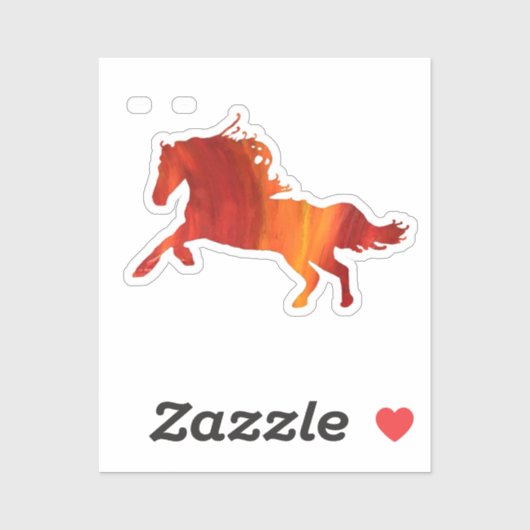 Fire horse Sticker (Vel)