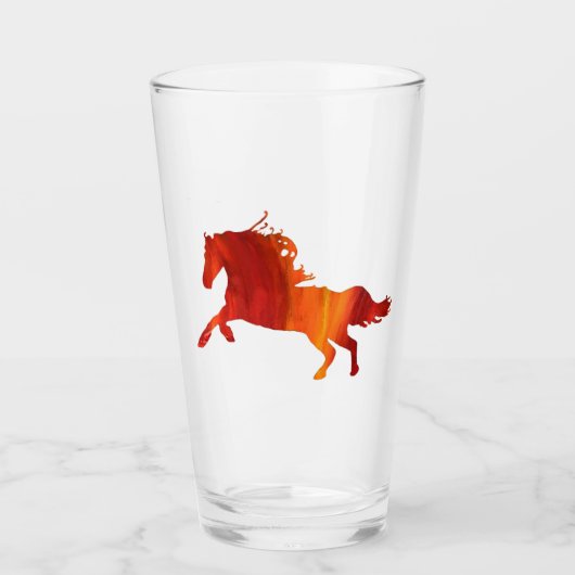 Fire horse Sticker Glas (Voorkant)