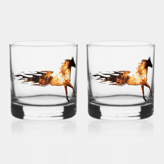 Fire Horse Whiskey Bril Whisky Glas