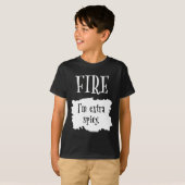 Fire Hot Packet Halloween Taco I's Extra Spicy Cos T-shirt (Voorkant volledig)