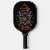 Fire Hydrant ADD NAAM Fire Fighter Rescue Team Pickleball Paddle (Voorkant)