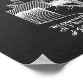 Fire Hydrant Blueprint Patent Art nr. 6 Poster (Hoek)