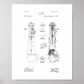 Fire Hydrant Patent Poster (Voorkant)
