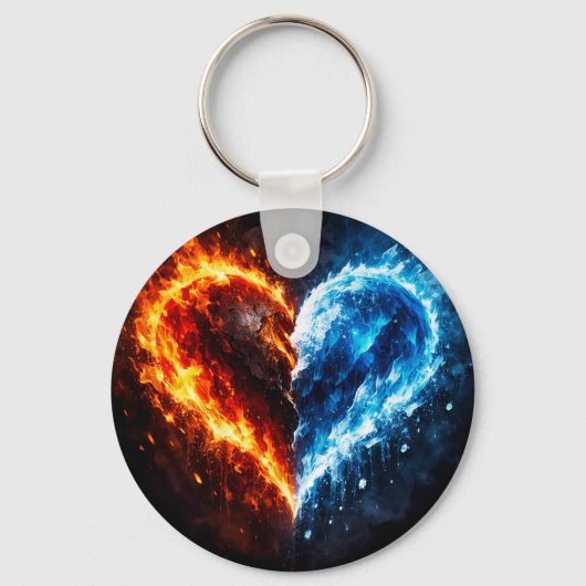 Fire & Ice  Sleutelhanger (Voorkant)