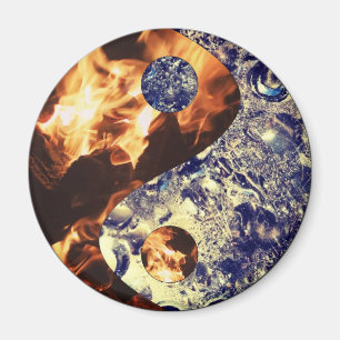 Fire & Ice Yin Yang Magnet Magneet