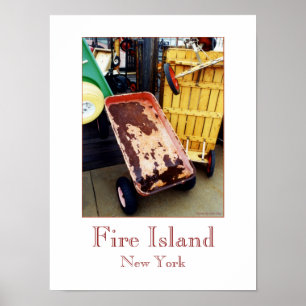 'Fire Island Colored Wagons'-poster Poster