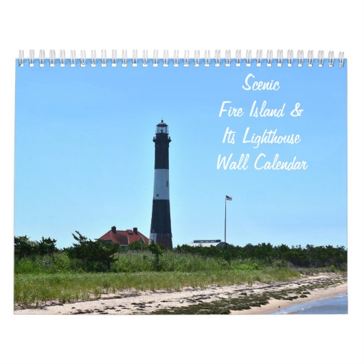 Fire Island et son calendrier de mur clair (Protection)