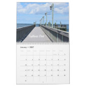 Fire Island et son calendrier de mur clair (Jan 2027)