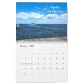 Fire Island et son calendrier de mur clair (Feb 2027)