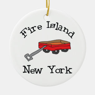 Fire Island Keramisch Ornament