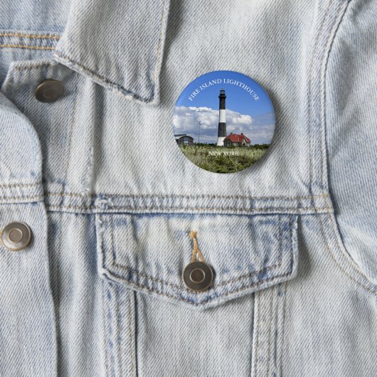 Fire Island Lighthouse, New York Button (In situ)