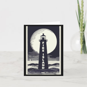 Fire Island Lighthouse New York Maan Kaart