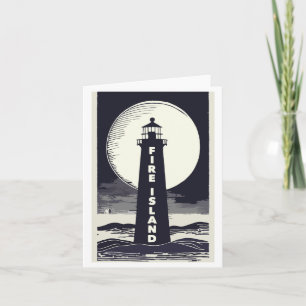 Fire Island Lighthouse New York Maan Kaart