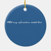 FIRE ISLAND, NEW YORK BEACH LOVER GIFT ORNAMENT (Achterkant)