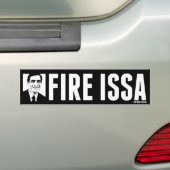 FIRE ISSA BUMPERSTICKER FACE (Op auto)