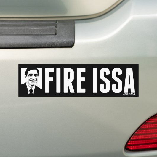 FIRE ISSA BUMPERSTICKER FACE (Op auto)