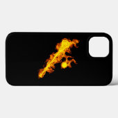 Fire Lacrosse Stick And Ball  Case-Mate iPhone Case (Achterkant (horizontaal))